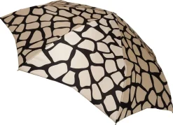 Ombrello pieghevole elegante leggero crema e nero