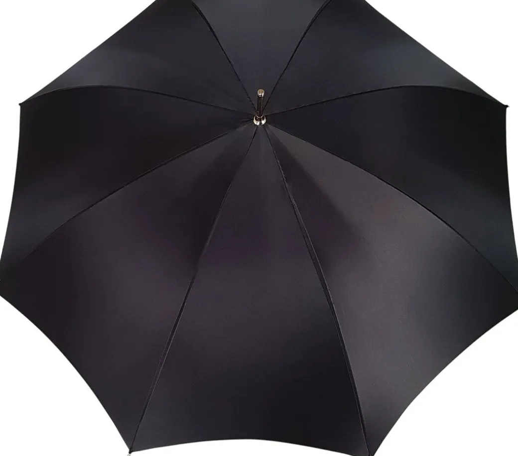 Ombrello Rose colorate e righe Black and white - Maniglia tempestata d