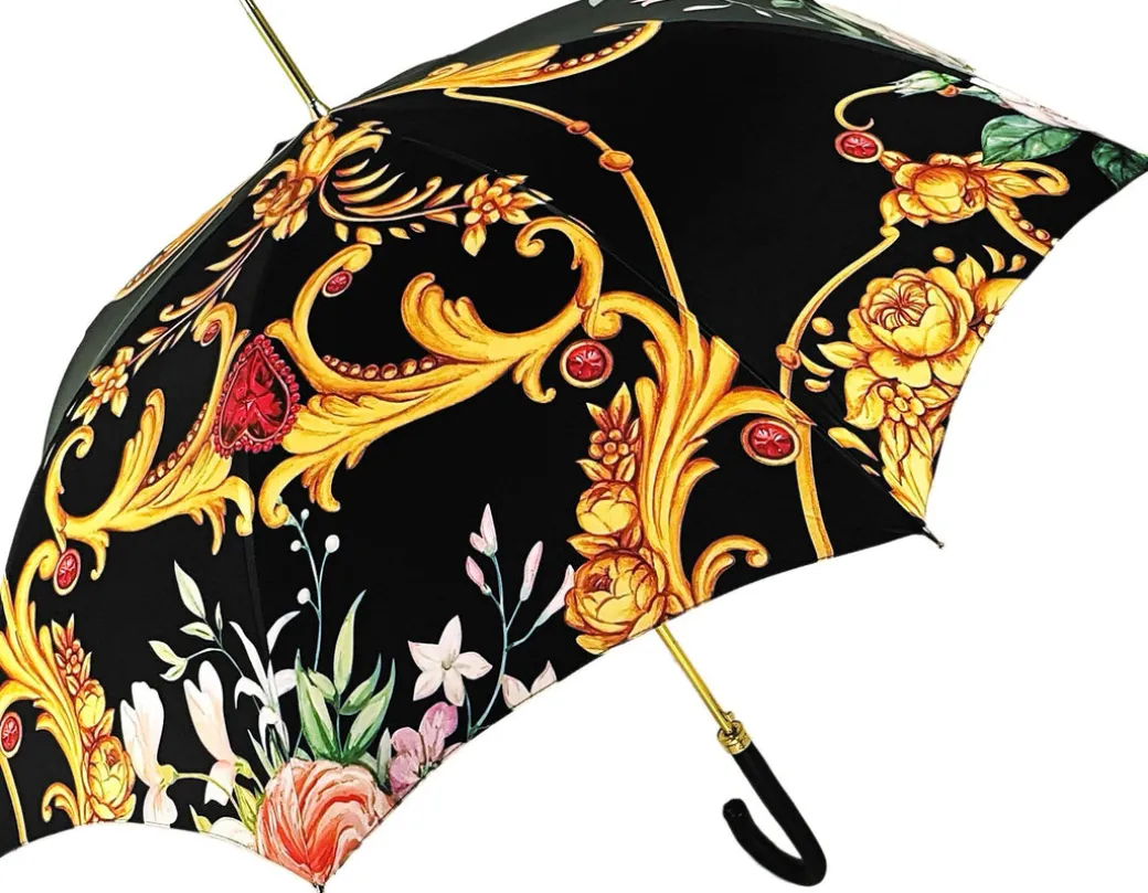 Ombrello sfizioso con ornamenti e corone