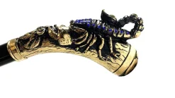 Originale Scorpione con cristalli Zaffiro