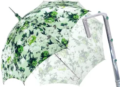 Parasole verde floreale