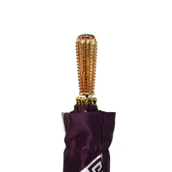 Plum Majesty: Exclusive Umbrella in Plum Color with Ornamental Design