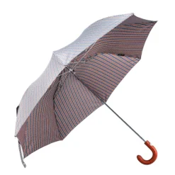 Polka Dots Jacquard: Foldable Umbrella with Bamboo