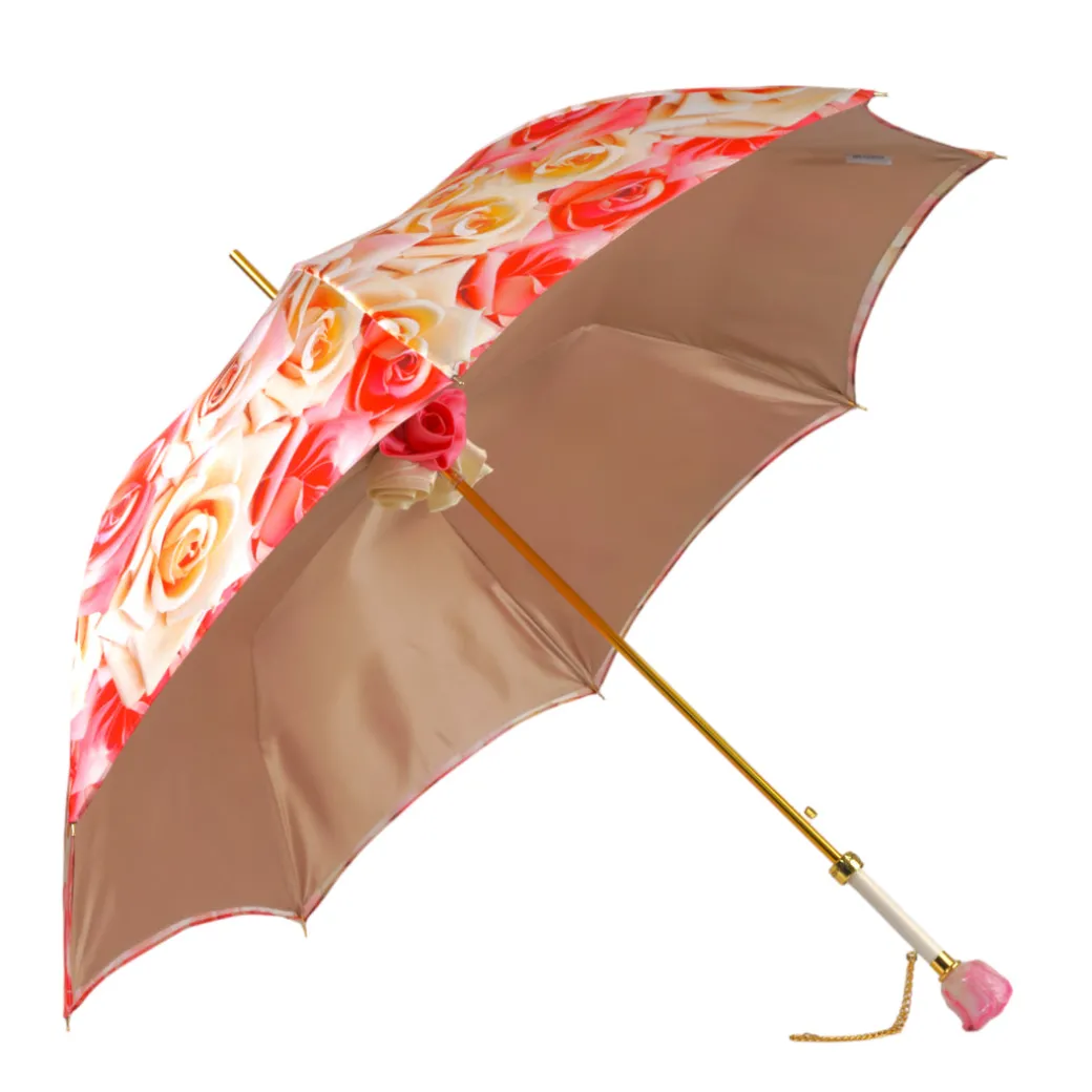 Premium Craft Umbrella with Beautiful Hand-Painted Rose Detail