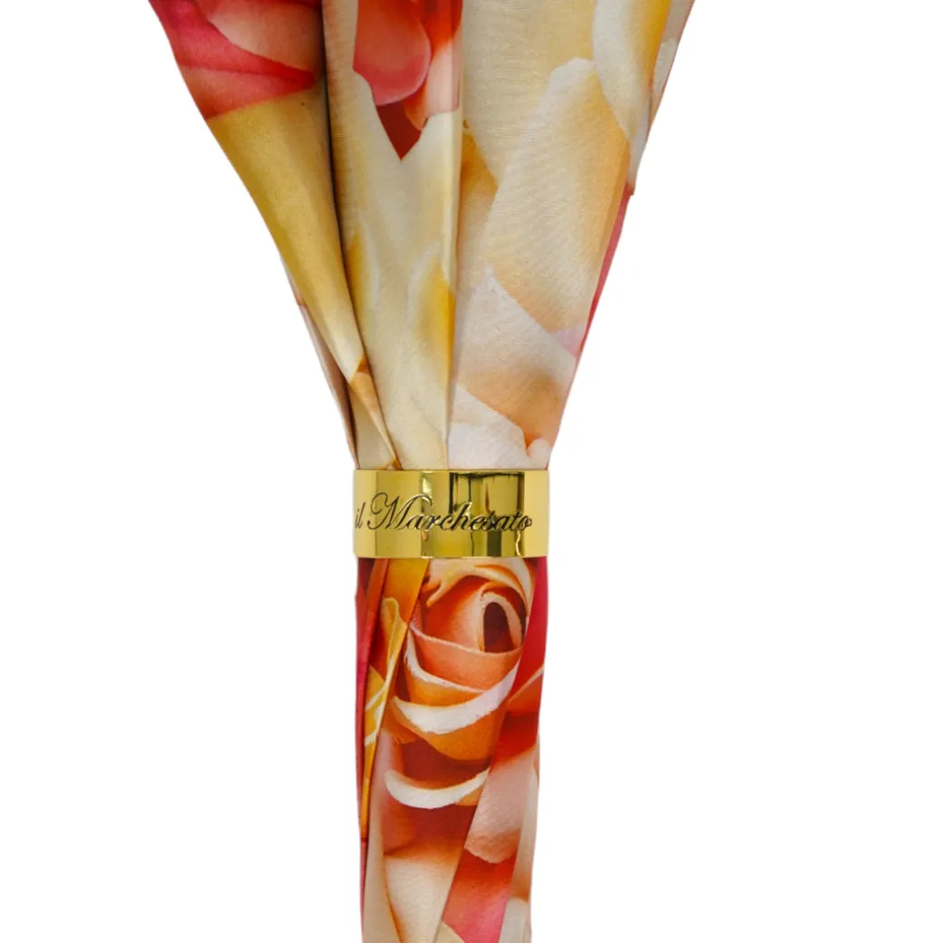 Premium Craft Umbrella with Beautiful Hand-Painted Rose Detail