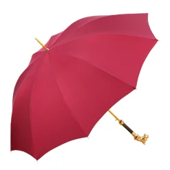Premium Men's Exclusive Luxury Umbrella with 24K dog handle