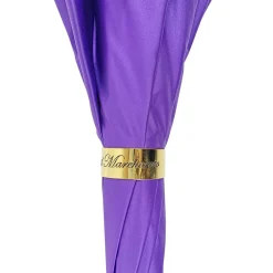 Prezioso ombrello viola con cristalli gialli