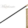 Regal Crystal Touch: 24K Gold-Plated Walking Sticks with Crystals