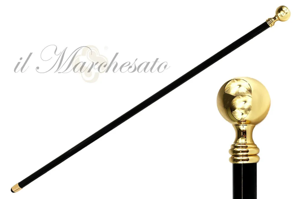 Sfera in ottone placcata oro 24K