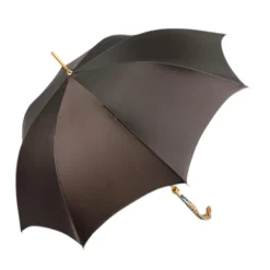 Snake Charmer: il Marchesato Umbrella with Cobra Handle in Gold
