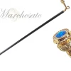 Stick a piedi - robusta maniglia ottica da 24k oro.