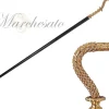 Stick a piedi eccezionale con cristalli bianchi