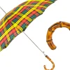 Stylish Tartan Bamboo Umbrella